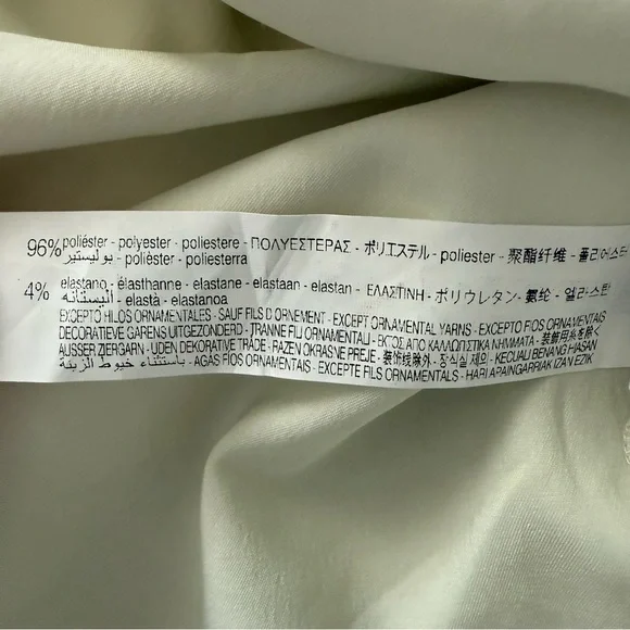 NWT ZARA Men's Satin Button Up Shirt Jacket white Retro Embroidery Size xlarge - Picture 7 of 8